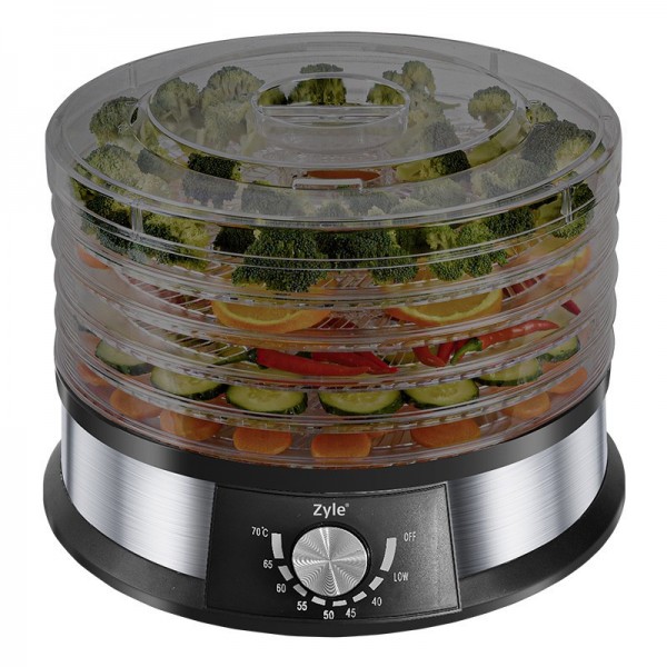 Maisto produktų džiovyklė ZYLE ZY114FD, 250 W, 5 padėklai Maisto produktų džiovyklė ZYLE ZY114FD, 250 W, 5 padėklai